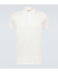 Saint Laurent - Cotton Polo Shirt - Lyst