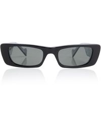 Gucci Schmale Sonnenbrille aus Acetat - Grau