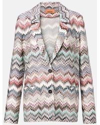 Missoni - Blazer Aus Haekelstrick - Lyst