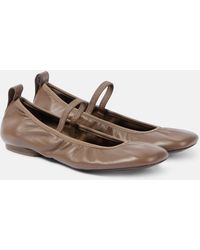 Lemaire - Leather Ballet Flats - Lyst