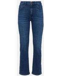 FRAME - Mid-Rise Jeans Le High Straight - Lyst