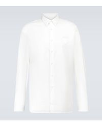 Prada - Long-sleeved Shirt With Logo - Lyst
