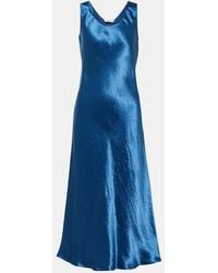 Max Mara - Talete Satin Midi Slip Dress - Lyst