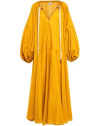 Robe longue Diana en coton à rayures Mytheresa Femme Vêtements Robes Imprimées 