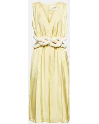 Jil Sander - Embellished Satin Jumpsuit - Lyst