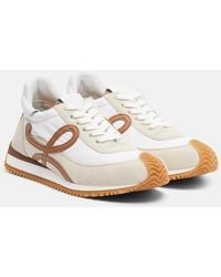 Loewe - Ballet Runner 2.0 Suede-Trimmed Sneakers - Lyst
