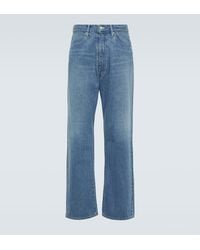 AURALEE - Mid-rise Wide-leg Jeans - Lyst