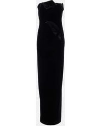 LEO LIN - Robe Marilyn Aus Samt - Lyst