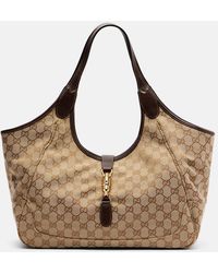 Gucci - Mercato Large Gg Canvas Tote Bag - Lyst