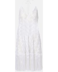 Missoni - Zigzag Fringed Lame Beach Dress - Lyst