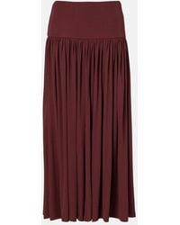 AYA MUSE - Gathered Jersey Maxi Skirt - Lyst