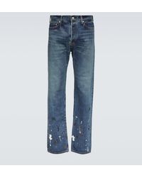 Undercover - Bestickte Straight Jeans - Lyst