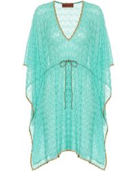Missoni Kaftan aus Häkelstrick - Blau