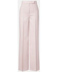 Max Mara - Weite Hose Girone Aus Wolle, Mohair Und Seide - Lyst