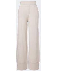 Jardin Des Orangers - Wool And Cashmere Wide-Leg Pants - Lyst
