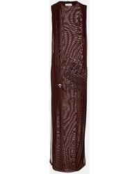 Jean Paul Gaultier - Robe Longue En Tulle A Sequins - Lyst