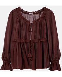 Poupette - Moon Ruffled Blouse - Lyst