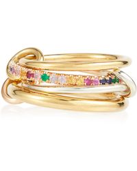 Damen Schmuck Ringe Spinelli Kilcollin Ring Libra aus 18kt Gold und Sterlingsilber mit Diamanten in Mettallic 