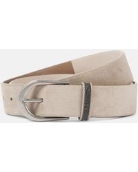 Brunello Cucinelli - Monili Suede Belt - Lyst