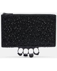 McQueen - Pochette Knuckle En Cuir - Lyst