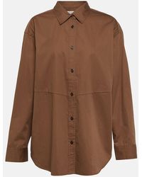 Co. - Oversized Tton And Silk Shirt - Lyst