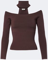 Jonathan Simkhai - Pullover Lila Off-Shoulder - Lyst