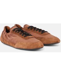 Prada - Sneakers Collapse Aus Re-Nylon Und Veloursleder - Lyst