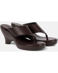Zimmermann - Wedge-Sandalen Wild 95 Aus Leder - Lyst