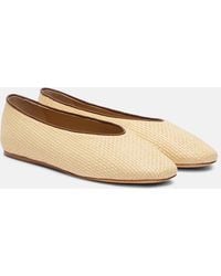 Le Monde Beryl - Regency Raffia Ballet Flats - Lyst