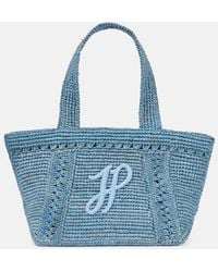 Patou - Jp Small Raffia Tote Bag - Lyst
