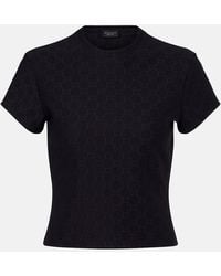 Gucci - Gg Jersey Jacquard T-Shirt - Lyst