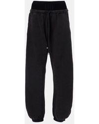 The Attico - Cotton Jersey Sweatpants - Lyst
