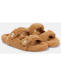 Jimmy Choo - Fayence Shearling Sandal - Lyst