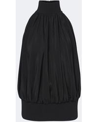 Sportmax - Draped Halterneck Silk Satin Top - Lyst