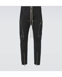 Rick Owens - Pantalones Cargo Bauhaus De Piel - Lyst