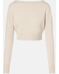 Max Mara - Cropped-Pullover Angri Aus Wolle Und Kaschmir - Lyst