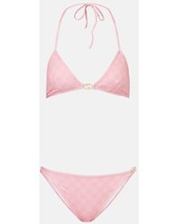 Gucci - Gg Jersey Bikini - Lyst