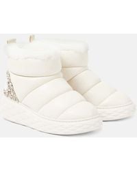 Jimmy Choo - Botas De Nieve Xan De Piel Con Borrego - Lyst