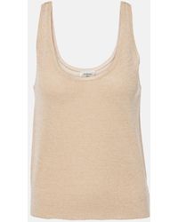 Saint Laurent - Top Aus Strick - Lyst