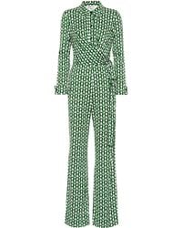 Diane von Furstenberg Michelle Silk-jersey Jumpsuit - Multicolour