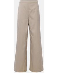 Tod's - Mid-Rise Wide-Leg Pants - Lyst