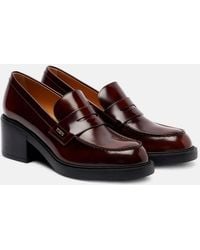 Tod's - Leather Loafer Pumps - Lyst