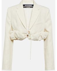 Jacquemus - La Veste Croissant Cropped-Blazer - Lyst