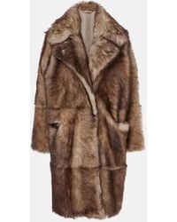 Nour Hammour - Evita Shearling Coat - Lyst