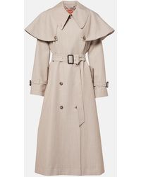 Altuzarra - Billie Caped Virgin Wool Trench Coat - Lyst
