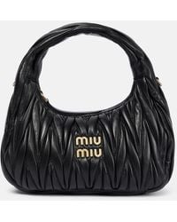 Miu Miu - Matelassé Leather Mini Bag - Lyst