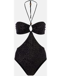 Isabel Marant - Idoya Polka-Dot Cutout Swimsuit - Lyst