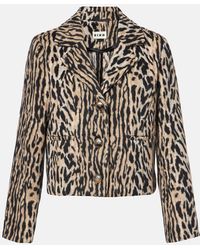 RIXO London - Leila Leopard-Print Jacket - Lyst