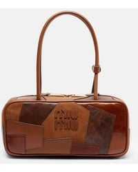 Miu Miu - Beau Small Leather Top-Handle Bag - Lyst