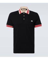 Valentino - Vlogo Cotton Pique Polo Shirt - Lyst